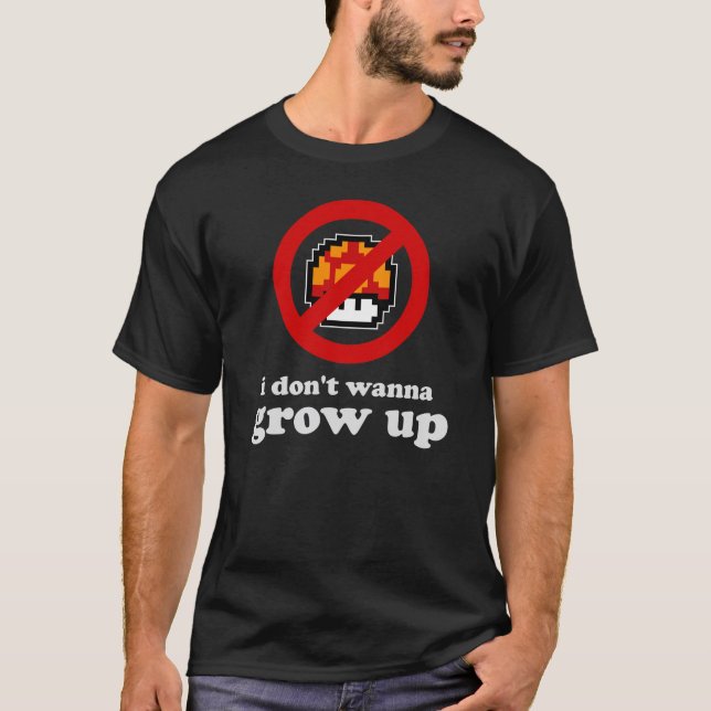 T-shirt Je ne veux pas grandir (Devant)