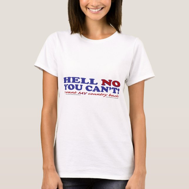 T-shirt Je ne veux pas que mon pays revienne (Devant)