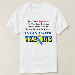 T-shirt Je ne vote pas républicain, je me range aux côtés 