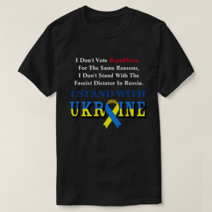 T-shirt Je ne vote pas républicain, je me range aux côtés 