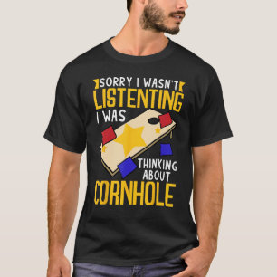 T-shirt Je n'écoutais pas pensait Corn Corn Hol