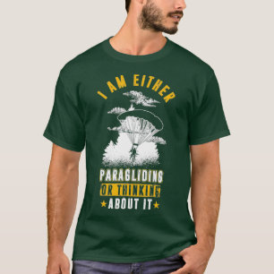 T-shirt Je Parapente Ou Je Pense À Ça Drôle
