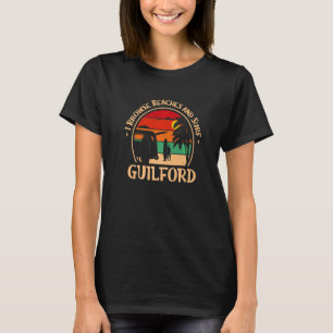 T-shirt Je Parcoure Les Plages Et Surf Guilford Surfing Co
