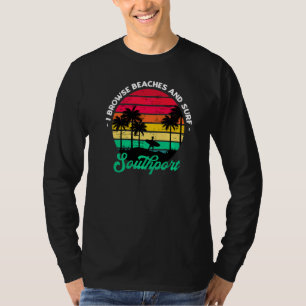 T-shirt Je Parcoure Les Plages Et Surf Southport Surfing N