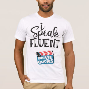 T-shirt Je parle couramment des citations de films planche