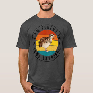 T-shirt Je parle couramment la langue de la volaille 22