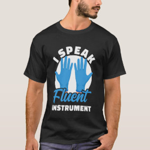 T-shirt Je parle couramment l'instrument drôle de traiteme