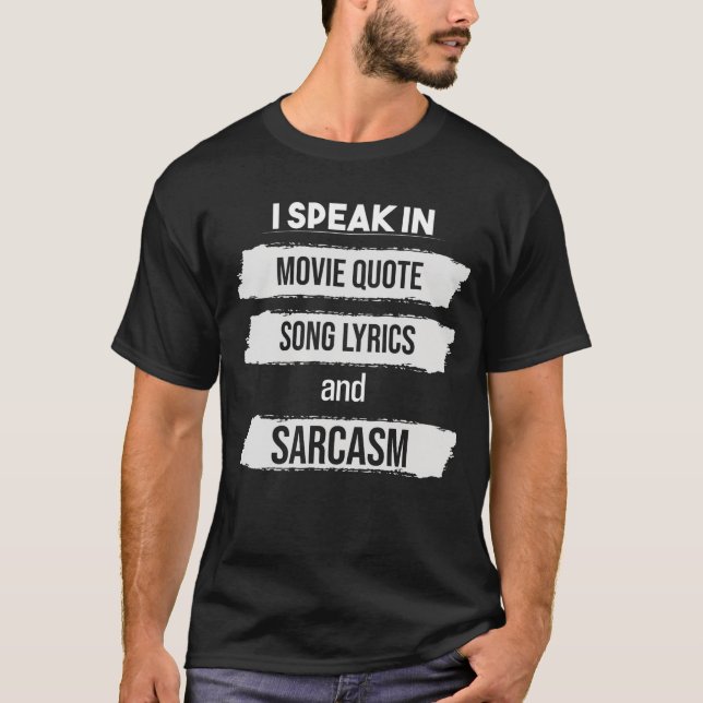 T-shirt je parle dans les citations de films paroles de ch (Devant)