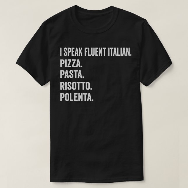 T-shirt Je Parle Fluent Italien (Design devant)