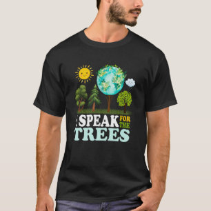 T-shirt Je Parle Pour Les Arbres Changement Climatique Pla