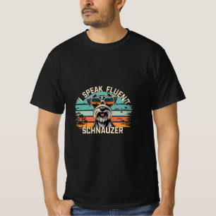 T-shirt Je parle Schnauzer Fluent - Schnauzer Chien Cool