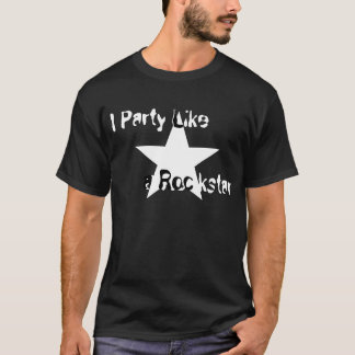 T-shirt Je Party comme un Rockstar