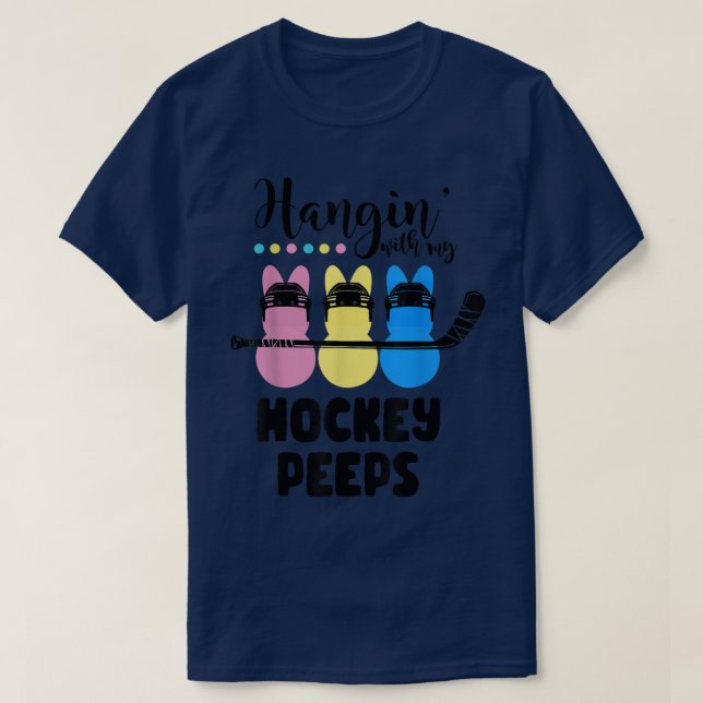 T-shirt Je Passe Avec Mes Bunnies De Pâques De Hockey Mign (Design devant)