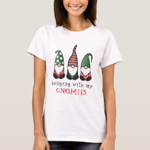 T-shirt Je Passe Avec Mes Gnomies Drôle Noël En Disant