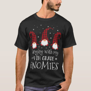 T-shirt Je Passe Avec Mes Gnomies Trois Gnomes Noël Buf