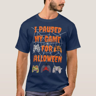 T-shirt Je Pause Mon Jeu Pour Halloween Coût Du Contrôleur