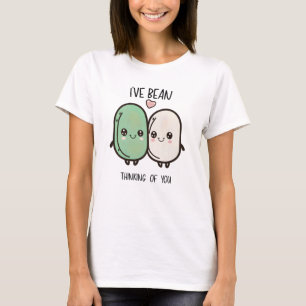 T-shirt Je pense à vous Valentines Day Food Pun