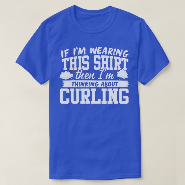 T-shirt Je Pense Au Curling (1) (Design devant)