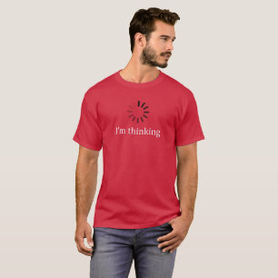 T-shirt Je pense. Icône de chargement