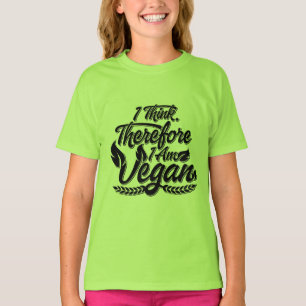 T-shirt Je Pense Que Je Suis Vegan.