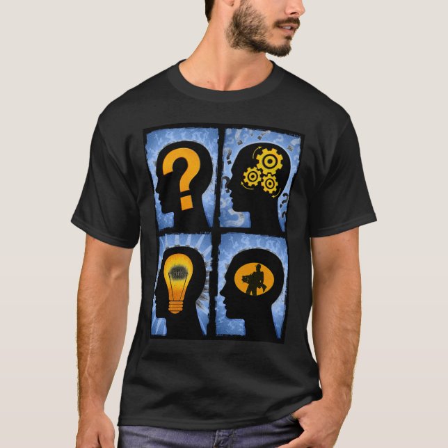 T-shirt Je pense que j'irai pêcher (Devant)