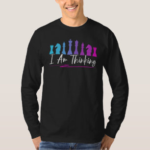 T-shirt Je Pense Sport Grand-Maître Jeu D'Échecs P