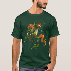 T-shirt Je perds mon esprit Citrouille Horseman sans tête 