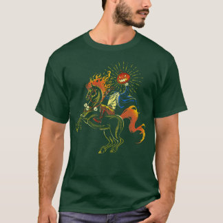 T-shirt Je perds mon esprit Citrouille Horseman sans tête