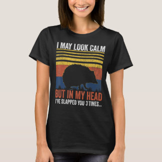T-shirt Je peux avoir l'air calme mais dans ma tête je t'a