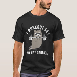T-shirt Je Peux Donc Manger Garbage Raccoon Trash Panda en