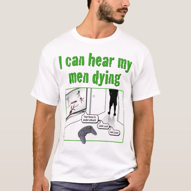 T-shirt Je peux entendre ma mort d'hommes (Devant)