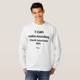 T-Shirt "Je peux faire des erreurs"