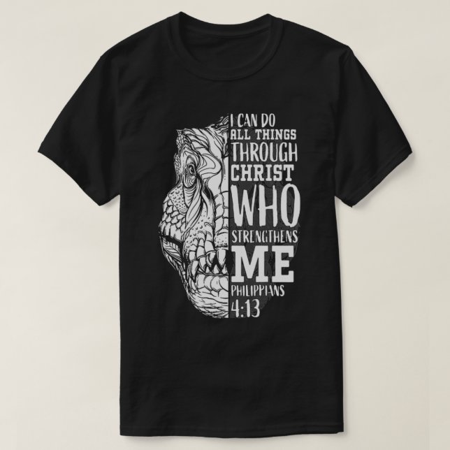 T-shirt Je peux faire tout par le Christ Bible Religous (Design devant)