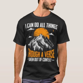 T-shirt Je peux faire toutes choses grâce à un verset sort