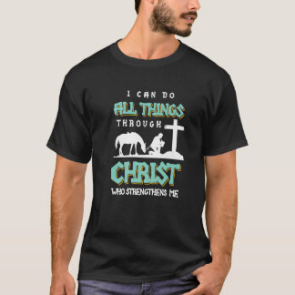 T-shirt Je peux faire toutes choses par le verset biblique