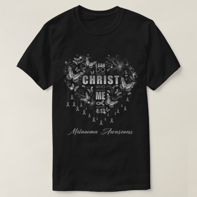 T-shirt Je Peux Faire Toutes Les Choses Sensibilisation Au (Design devant)