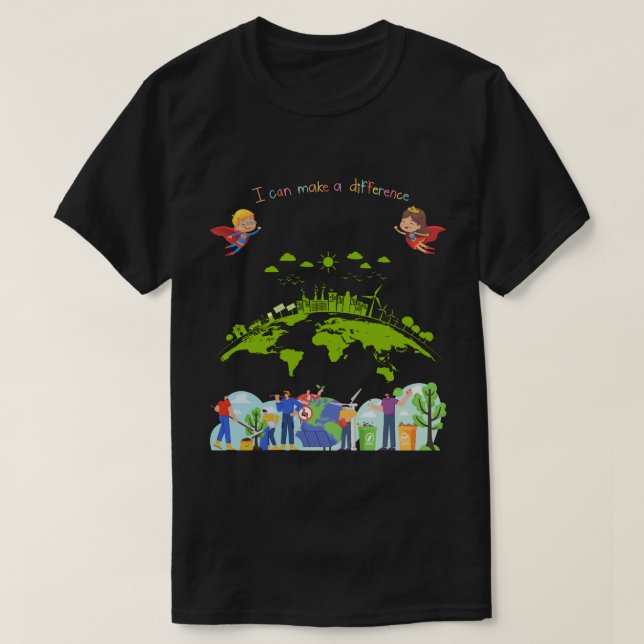 T-shirt Je peux faire une différence (Design devant)