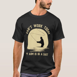 T-shirt Je Peux Travailler Aujourd'Hui Mon Bras Est Dans L