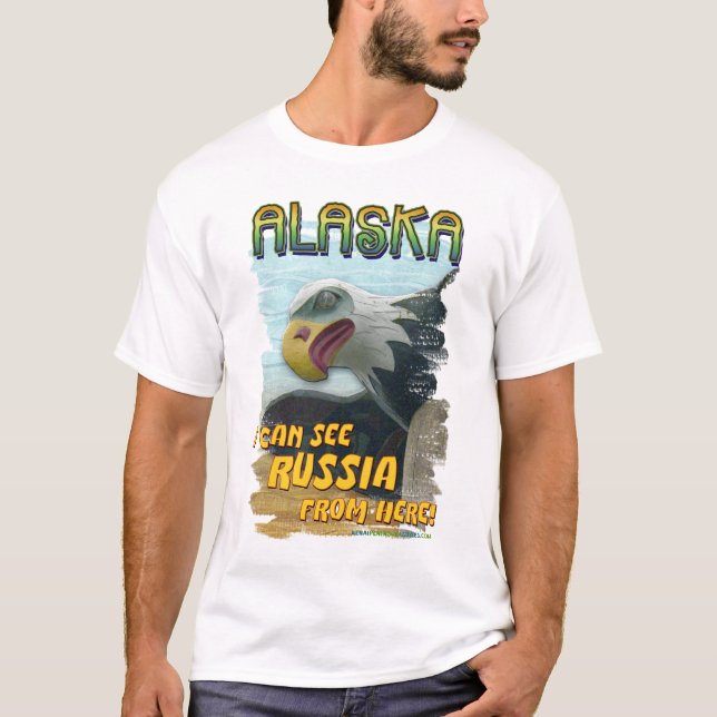 T-shirt Je peux voir la Russie d'ici (Devant)