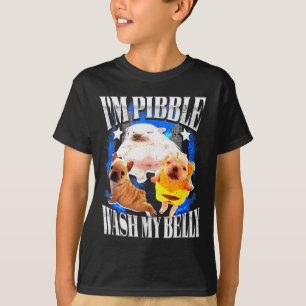 T-shirt Je Pibble Lave Mon Ventre Bouledogue Français