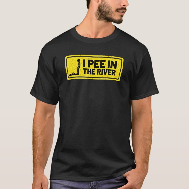 T-shirt Je Pie Dans La Rivière Tubing Été Famille Voyage e (Devant)