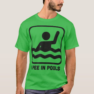 T-shirt Je Pis Dans Les Piscines Sympa Signe De Nage