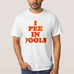 T-shirt Je pisse dans les piscines drôle nager vacances d