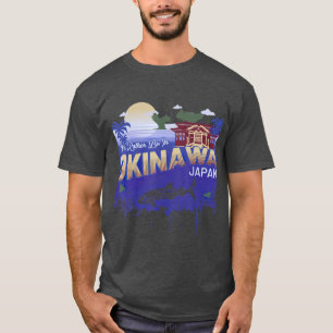 T-shirt Je Plais Être À Okinawa Japon Souvenir Vintage T