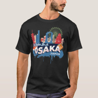 T-shirt Je Plais Être À Osaka Japon Souvenir Vintage