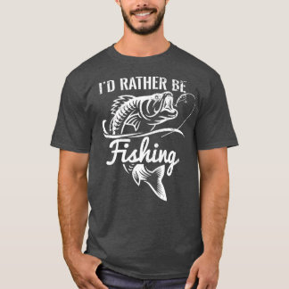 T-shirt Je Plais Être Pêche Drôle Pêcheur Drôle Pêche