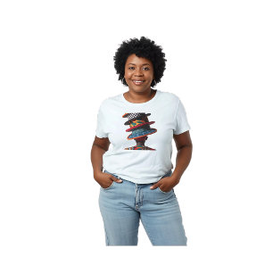 T-shirt 'Je Porte Beaucoup de Chapeaux'