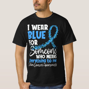 T-shirt Je Porte Bleu Colorectal Cancer Colon Cancer Bleu