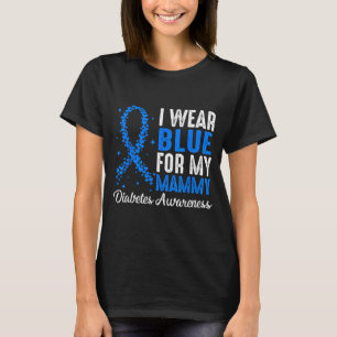 T-shirt Je Porte Bleu Pour La Sensibilisation Au Diabète D