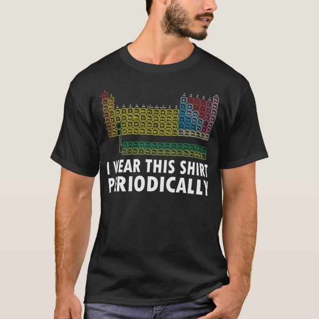 T-shirt Je Porte Cette Chemise Périodiquement Sans Distres (Devant)